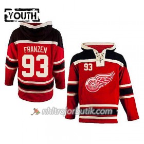 Barn Ishockey Detroit Red Wings Johan Franzen 93 Röd Sawyer Hooded Sweatshirt